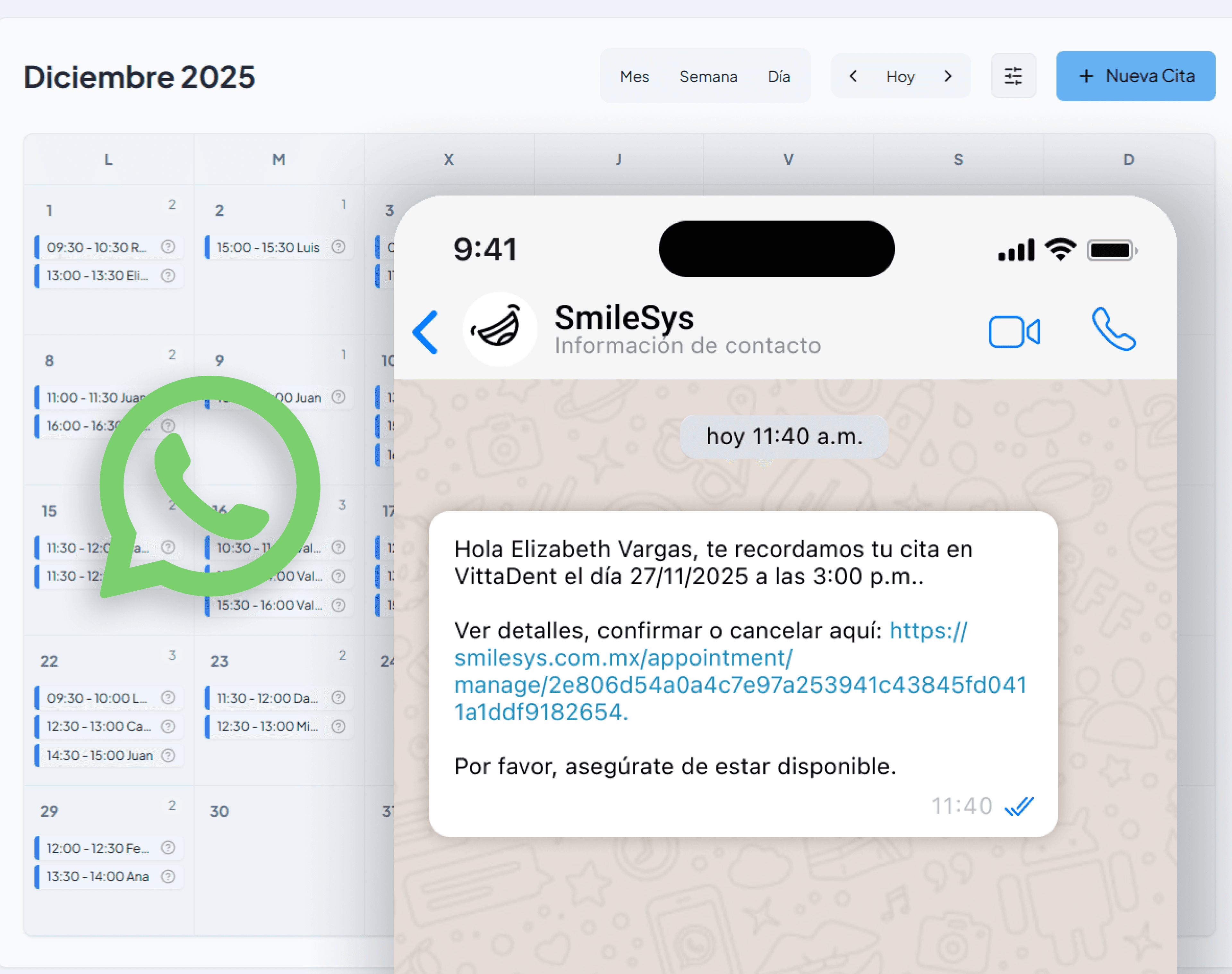 Recordatorios Automáticos Preview Light